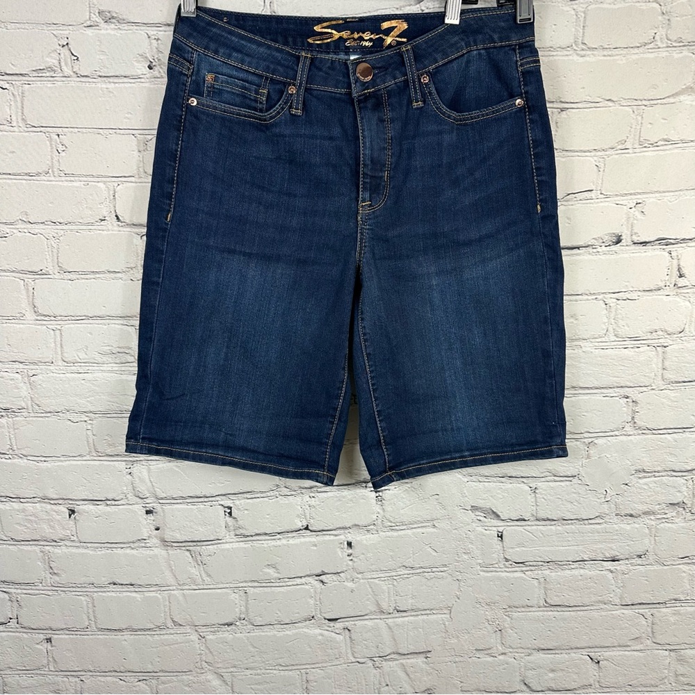 SEVEN 7 EST: 1967 DENIM (SUNSET BERMUDA) WOMEN SHORTS SIZE (10)